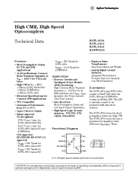 Datasheet HCNW4504 manufacturer Agilent